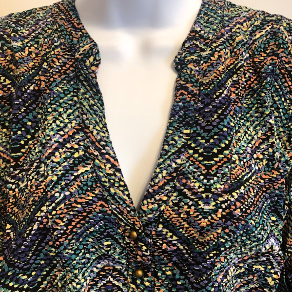 Cato Fashions Tunic Top Size 22/24W - Multicolored abstract design - Picture 3 of 14